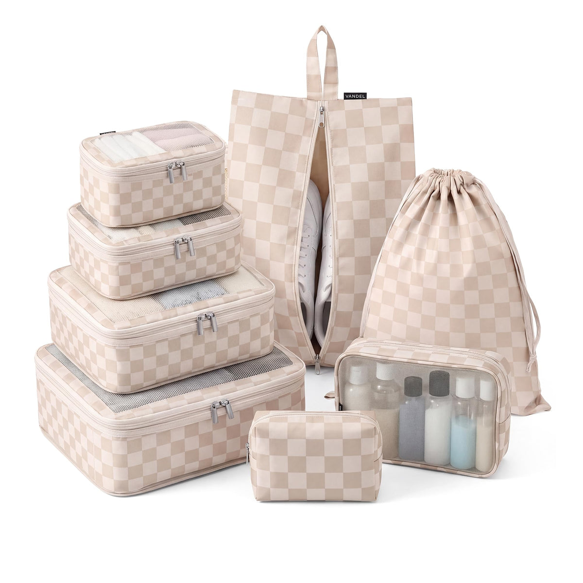 Vandel Space-Saving Compression Packing Cubes for Women 4-Pack Compressible