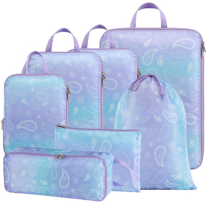 Cambond Compression Packing Cubes for Travel - Luggage Suitcase Organizer