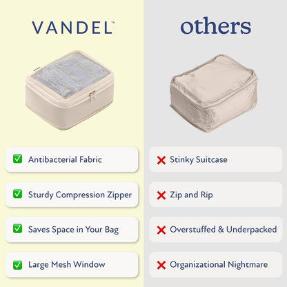Vandel Space-Saving Compression Packing Cubes for Women 4-Pack Compressible