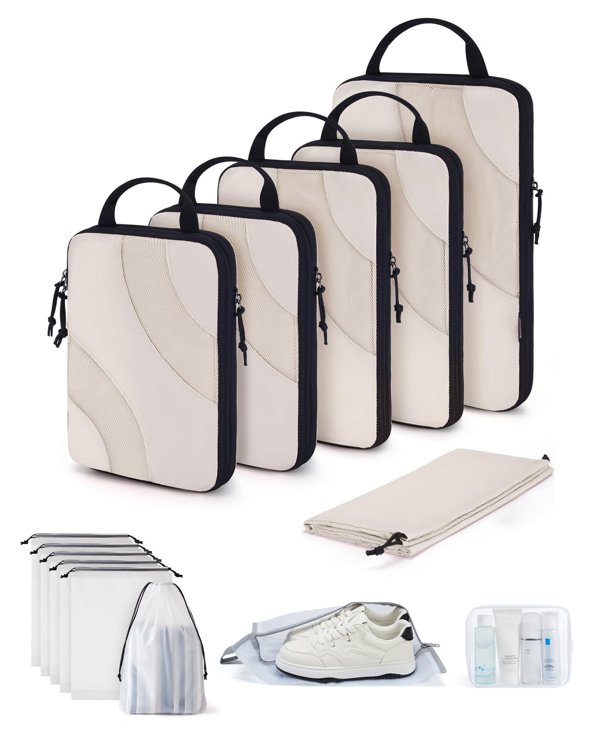 BAGSMART Compression Packing Cubes for Travel