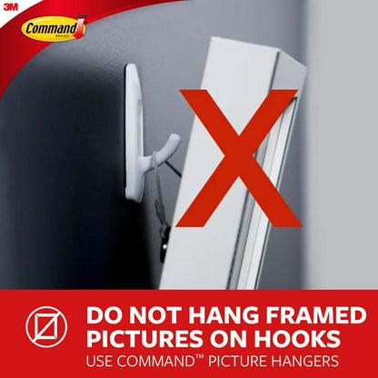 Command Medium Designer Hooks, 2 Hooks, 4 Strips