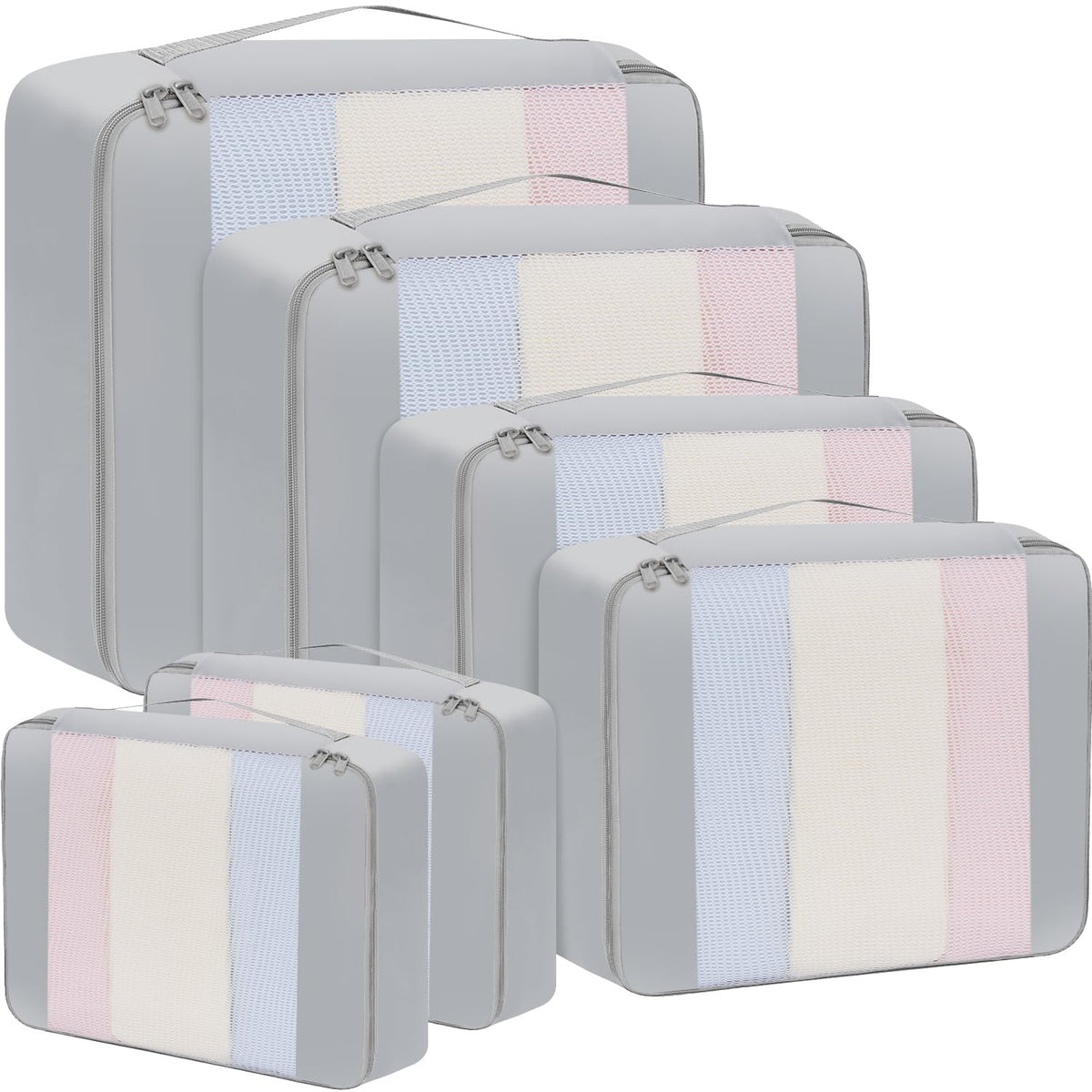 BAGAIL 6 Set/8 Set/10 Set Packing Cubes Various Sizes Packing Organizer for Travel Accessories Luggage Carry On Suitcase