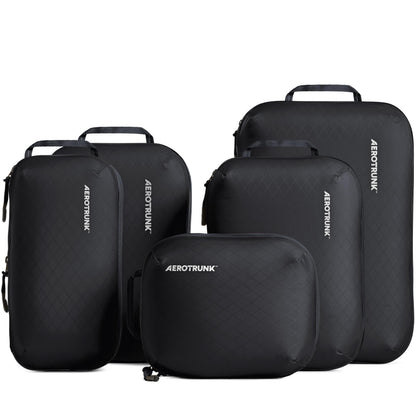 Aerotrunk Ultralight Compression Packing Cubes for Travel, 6-Pack, Beige