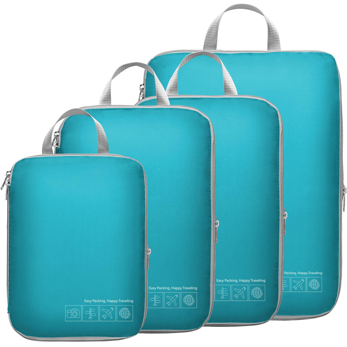 Cambond Compression Packing Cubes for Travel - Luggage Suitcase Organizer