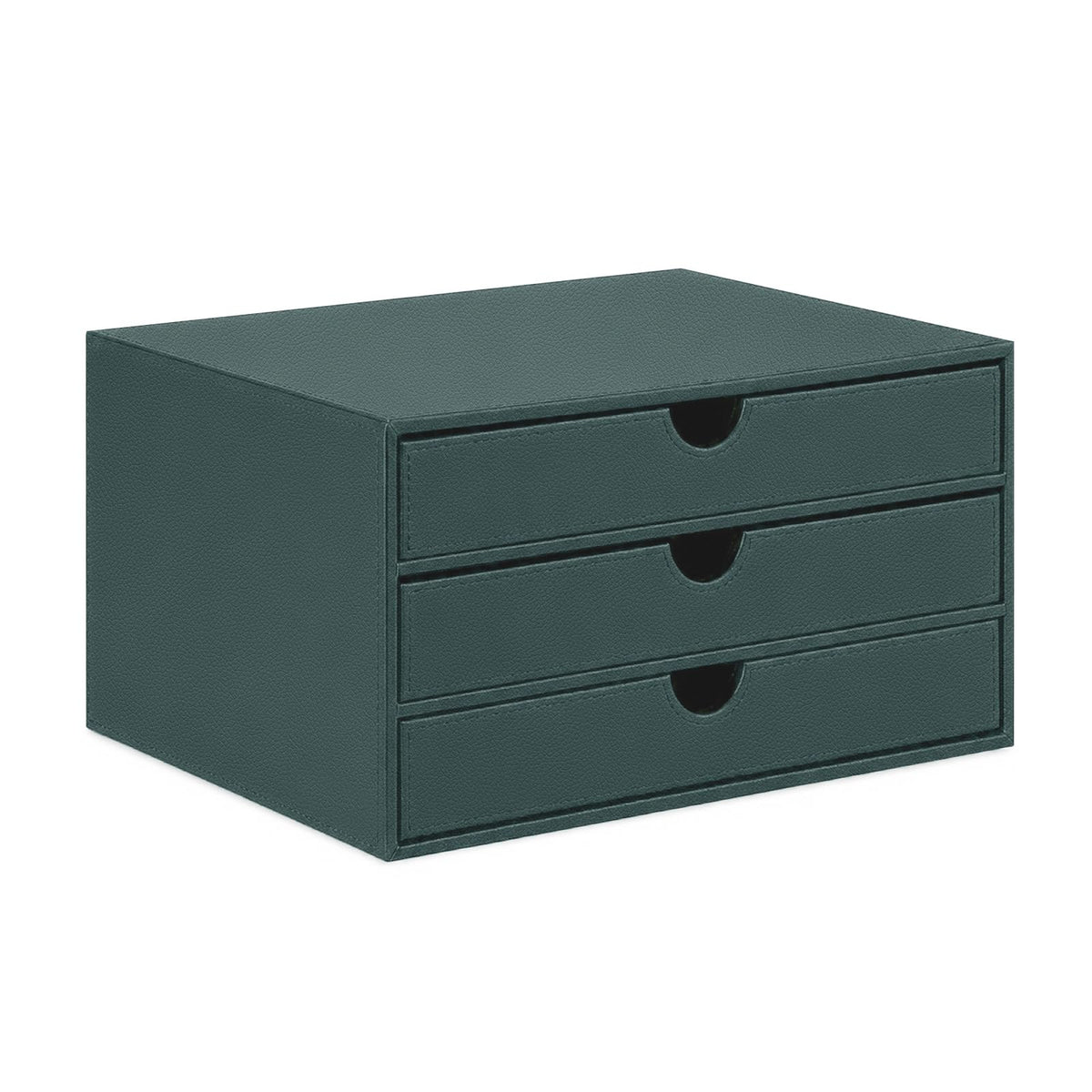 UnionBasic Document Organizer, 3-Drawer File Cabinet Document Storage Box, Office Desktop Filing Organizer, Black