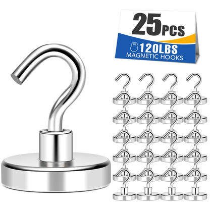 MIKEDE 80LBS Magnetic Hooks, Strong Cruise Cabin Ship Essentials Black