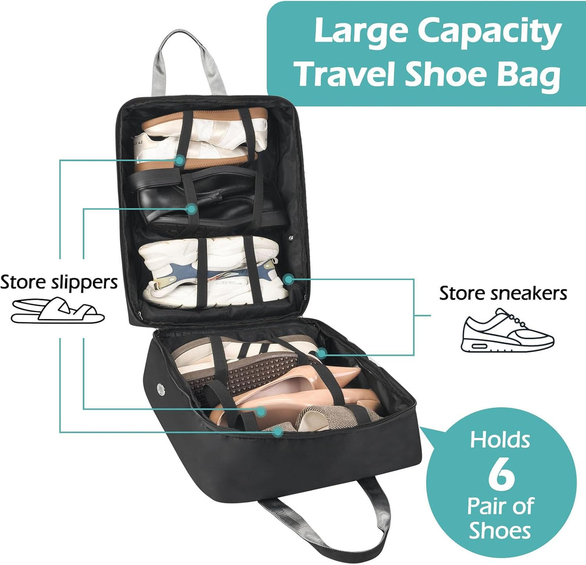 Shoe Bags for Travel, Travel Shoe Bags for Packing, Portable Storage Bag