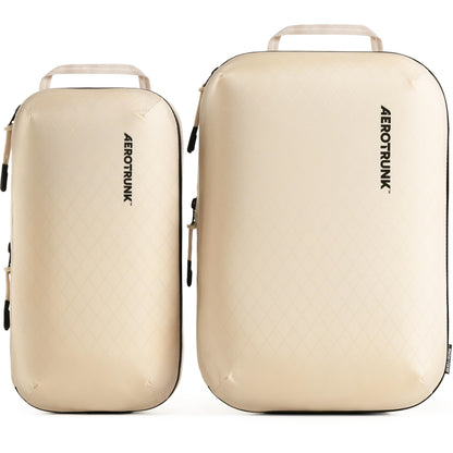 Aerotrunk Ultralight Compression Packing Cubes for Travel, 6-Pack, Beige