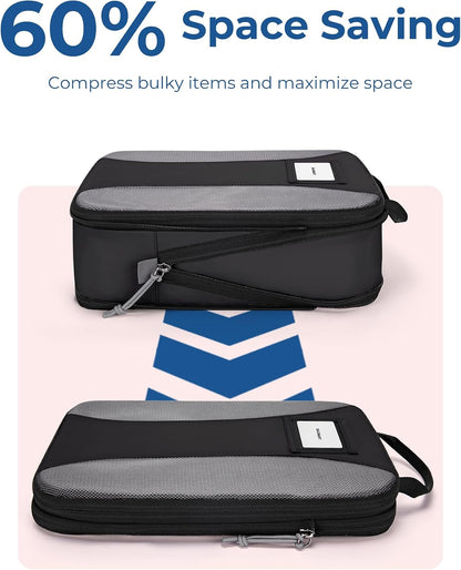 BAGSMART Compression Packing Cubes, Lightweight Travel Essentials