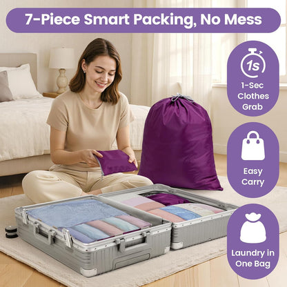 Cambond Compression Packing Cubes for Travel - Luggage Suitcase Organizer