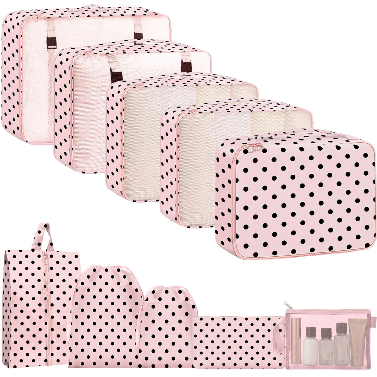 Packing Cubes for Travel 8 Set Luggage Organizer Bags