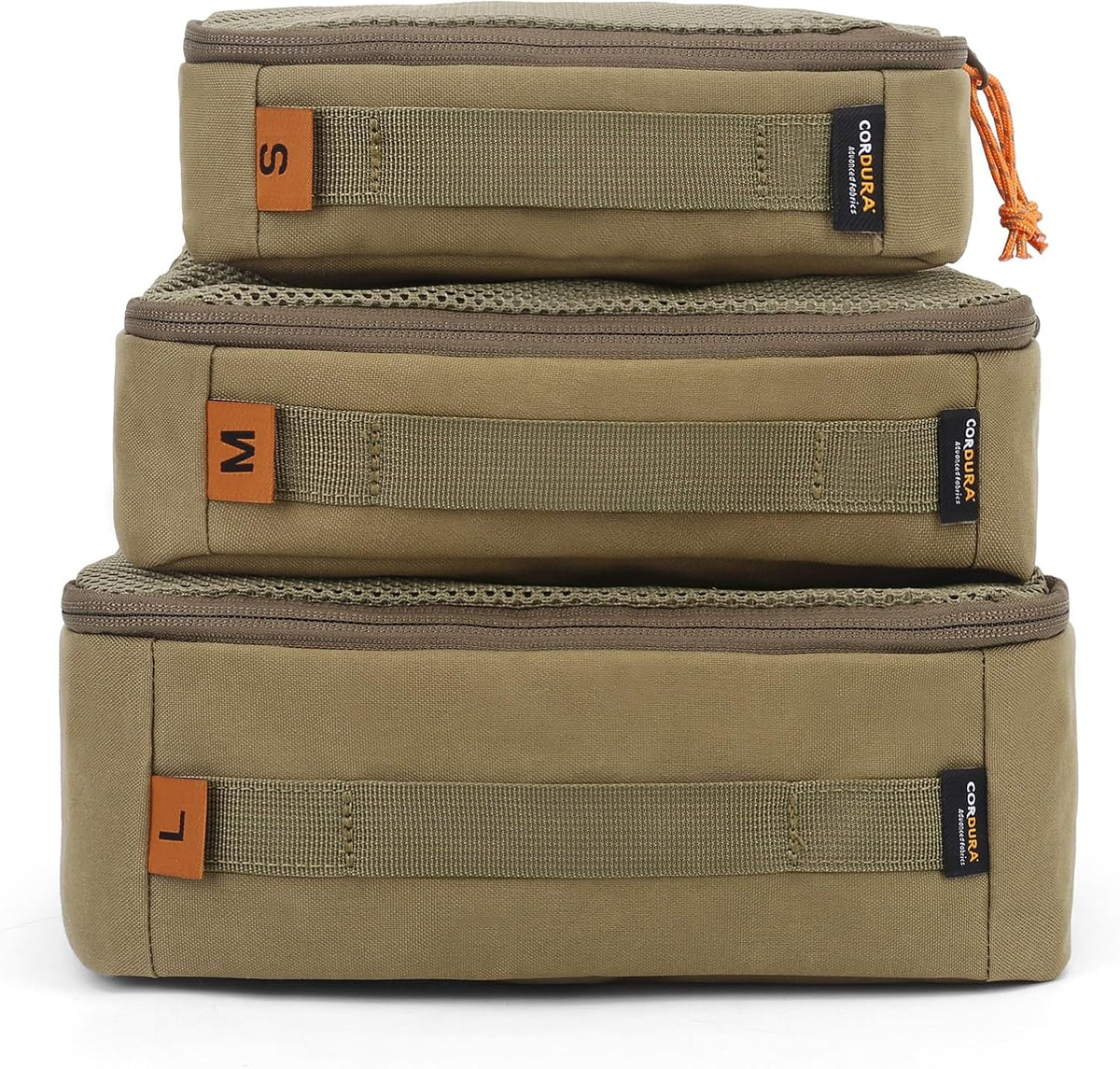 Mardingtop Packing Cubes for Travel, 3 Pack Cordura Tactical Luggage Organizer Bags Set for Outdoor Camping,Backpacking,Hiking