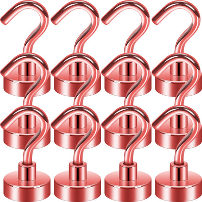 Neosmuk Magnetic Hooks, 30lb Heavy Duty, Silver, 10 Pack