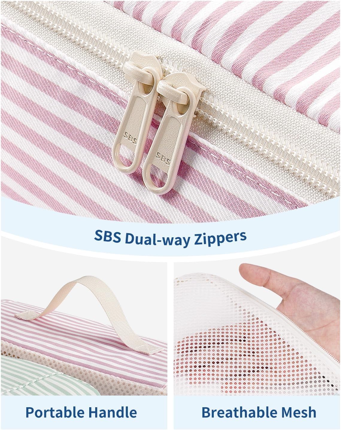 Narwey Packing Cubes for Travel, Luggage Organizer Bags for Women Kids