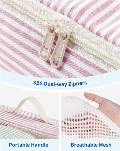 Narwey Packing Cubes for Travel, Luggage Organizer Bags for Women Kids