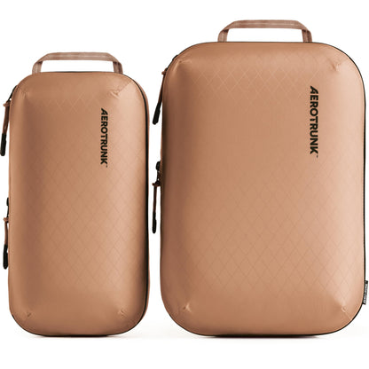 Aerotrunk Ultralight Compression Packing Cubes for Travel, 6-Pack, Beige