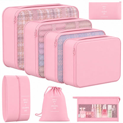 8 Set Packing Cubes for Travel, Anti-Tearing Luggage Organizer Bags