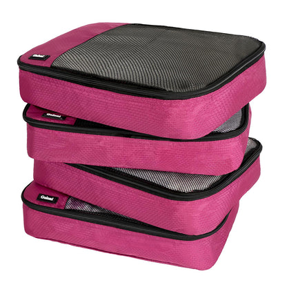 Packing Cubes for Travel,4 Set Packing Cubes for Suitcases,Lightweight Mesh Luggage Organizer Bag with Double Zipper,Black