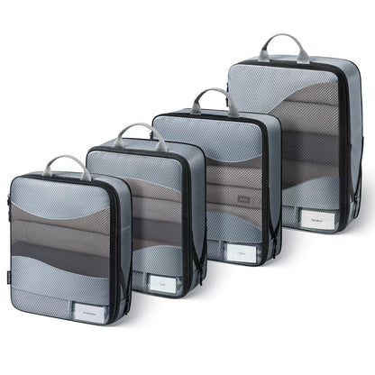TOPEAST Compression Packing Cubes 4 Set Suitcase Organizer Bags for Travel