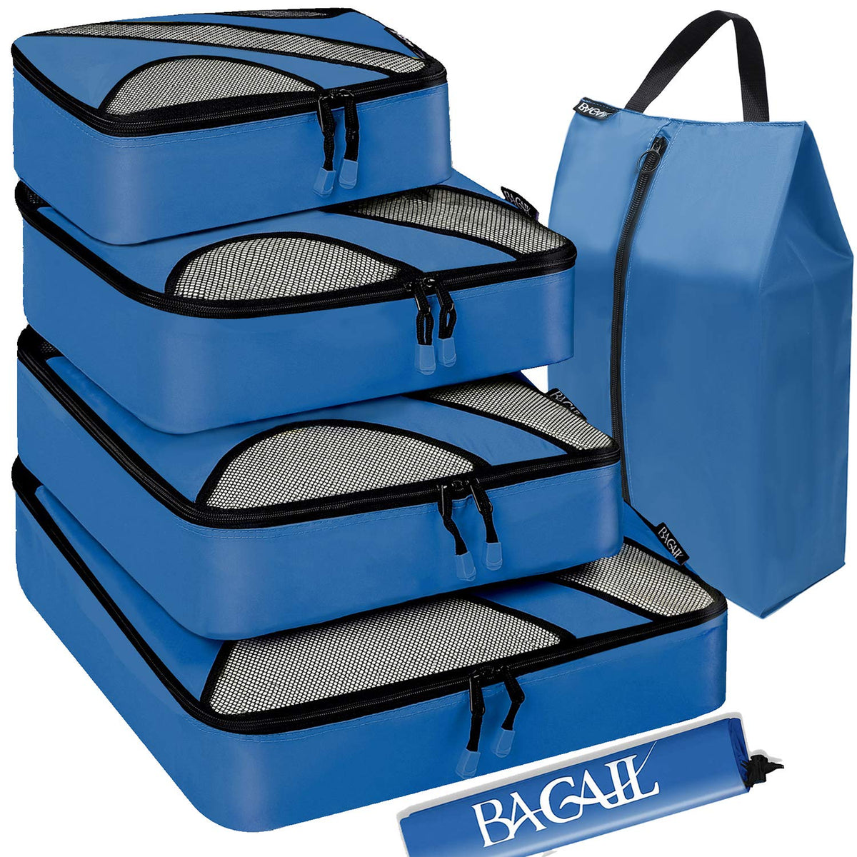 BAGAIL 6 Set Packing Cubes,Travel Luggage Packing Organizers