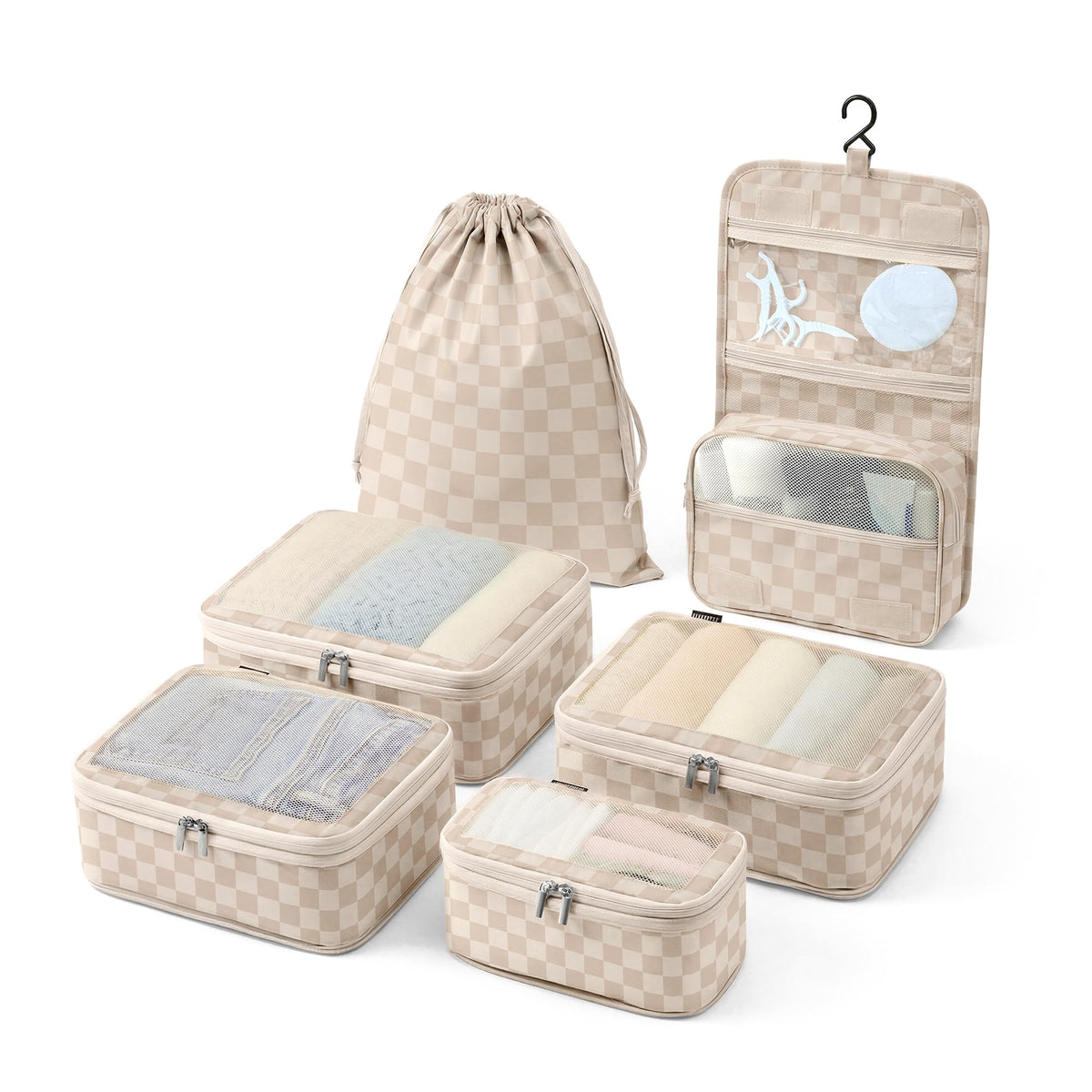 Vandel Space-Saving Compression Packing Cubes for Women 4-Pack Compressible