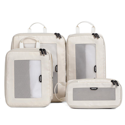 EPICKA TripCozy Compression Packing Cubes, 4 Set, Beige