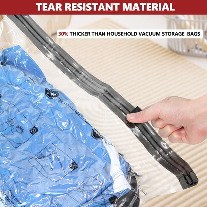 Vacuum Seal Bags for Clothing Travel with Electric Pump, 12 Combo