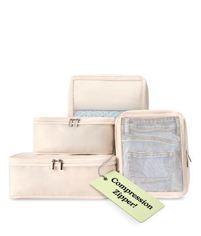 Vandel Space-Saving Compression Packing Cubes for Women 4-Pack Compressible