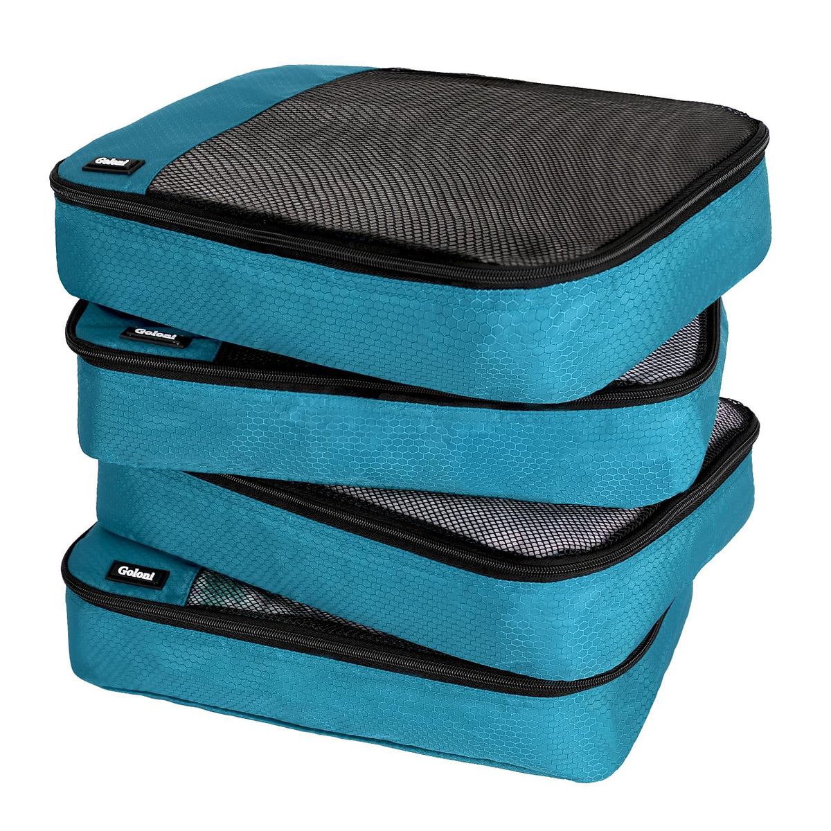 Packing Cubes for Travel,4 Set Packing Cubes for Suitcases,Lightweight Mesh Luggage Organizer Bag with Double Zipper,Black