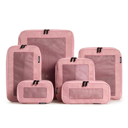 Aerotrunk Compression Packing Cubes for Travel, 6-Pack, Light Grey