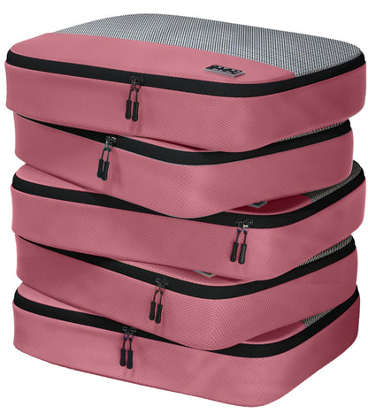 Dot&Dot 5pc Large Packing Cubes for Travel - Lightweight Luggage Organizer Bags for Suitcases (Non-Compression)