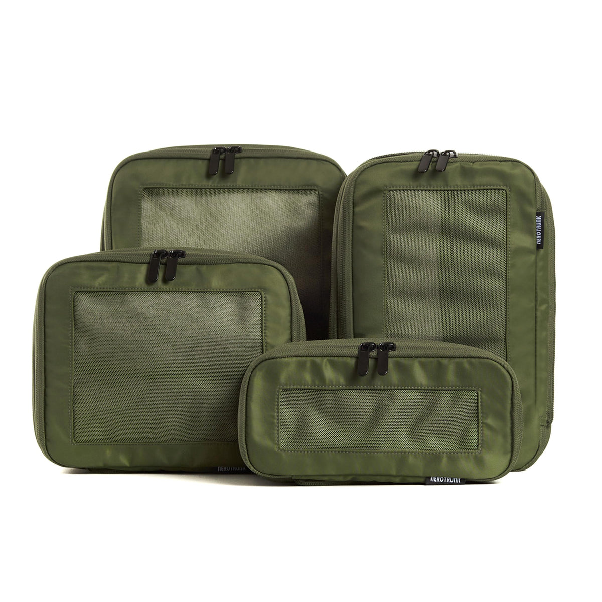 Aerotrunk Compression Packing Cubes for Travel, 6-Pack, Beige