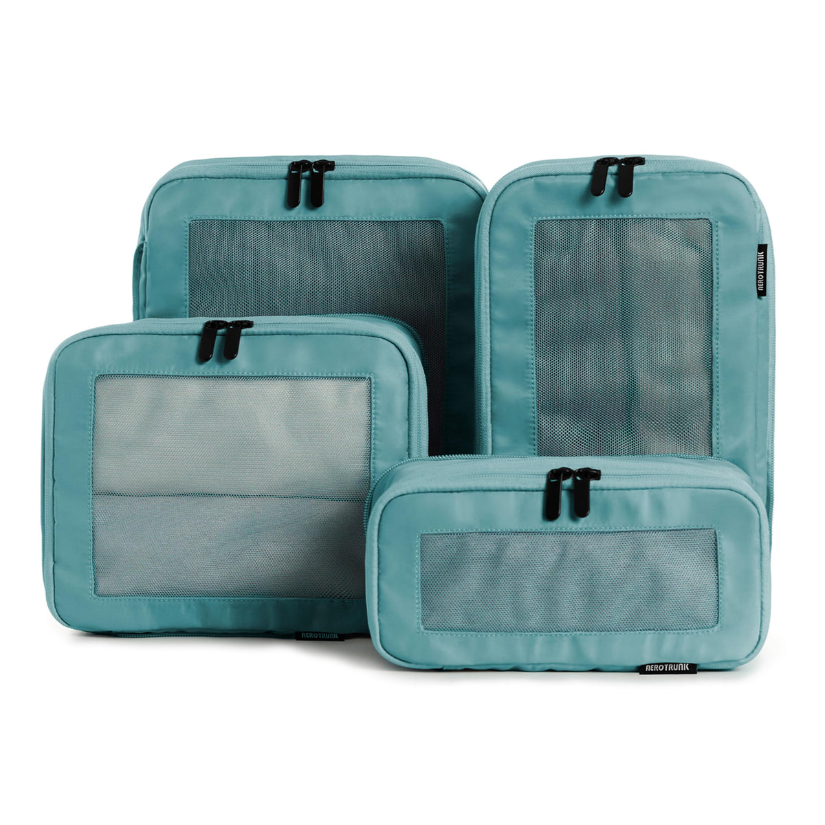 Aerotrunk Compression Packing Cubes for Travel, 6-Pack, Light Grey