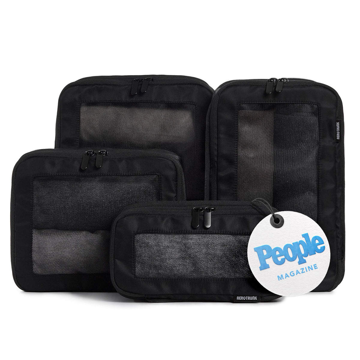 Aerotrunk Compression Packing Cubes for Travel, 6-Pack, Beige