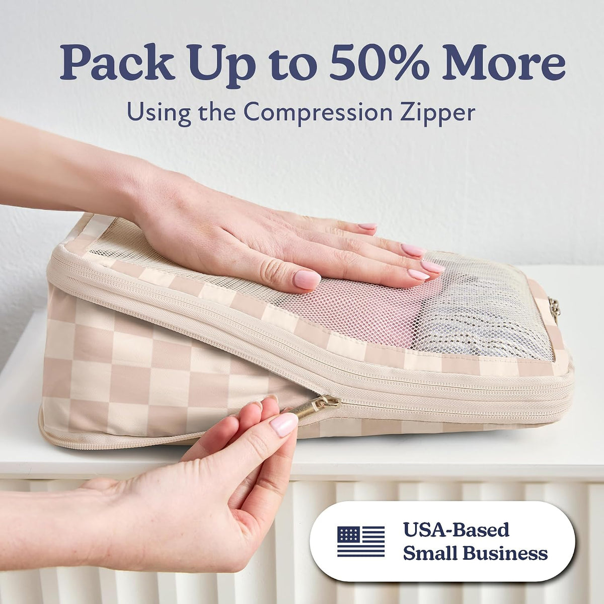 Vandel Space-Saving Compression Packing Cubes for Women 4-Pack Compressible