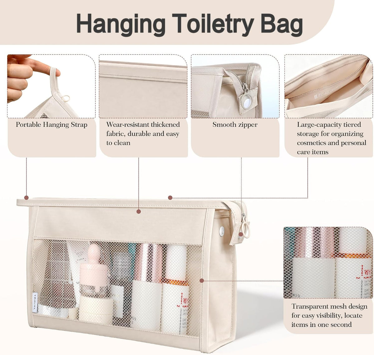 8 Set Packing Cubes for Travel, Anti-Tearing Luggage Organizer Bags