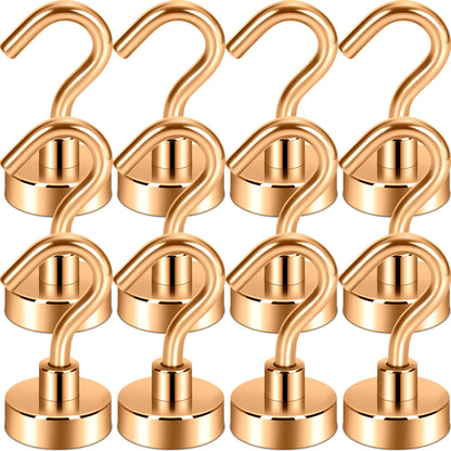 Neosmuk Magnetic Hooks, 30lb Heavy Duty, Silver, 10 Pack