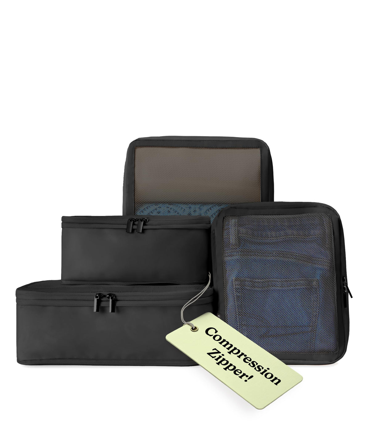 Vandel Space-Saving Compression Packing Cubes for Women 4-Pack Compressible