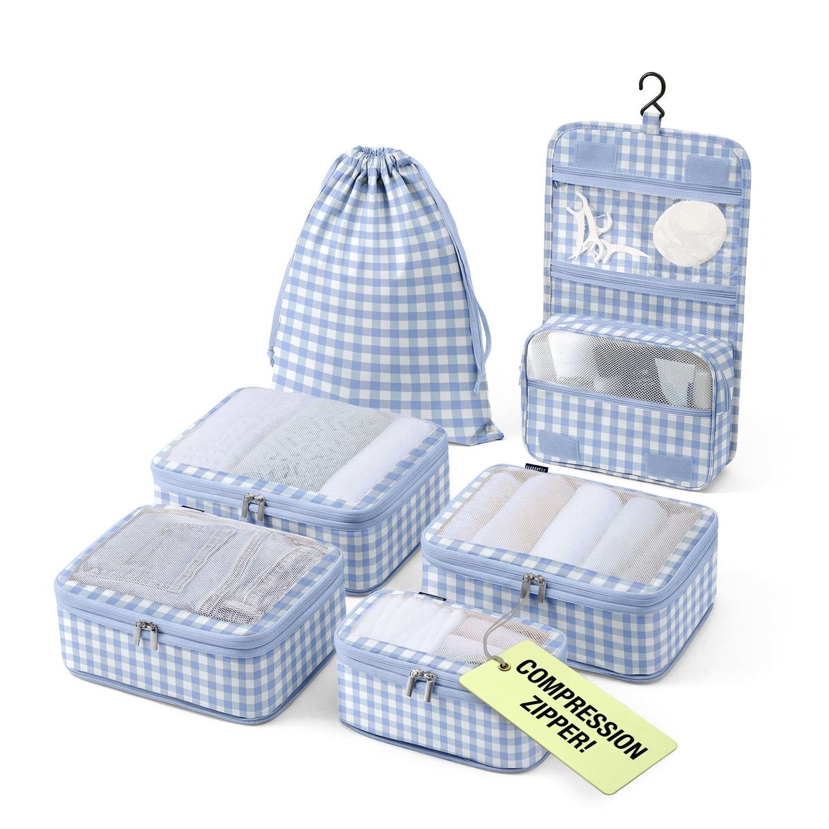 Vandel Space-Saving Compression Packing Cubes for Women 4-Pack Compressible