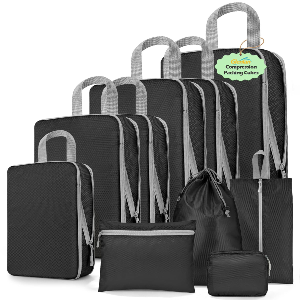 8-Set Compression Packing Cubes for Travel