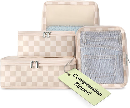 Vandel Space-Saving Compression Packing Cubes for Women 4-Pack Compressible