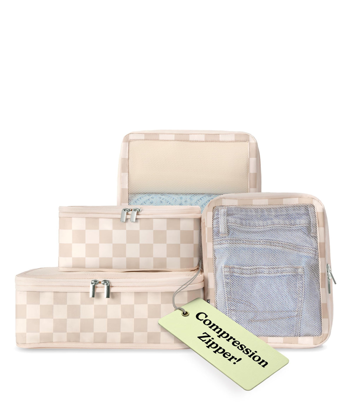 Vandel Space-Saving Compression Packing Cubes for Women 4-Pack Compressible