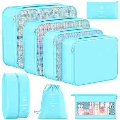 8 Set Packing Cubes for Travel, Anti-Tearing Luggage Organizer Bags