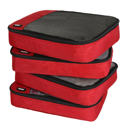 Packing Cubes for Travel,4 Set Packing Cubes for Suitcases,Lightweight Mesh Luggage Organizer Bag with Double Zipper,Black