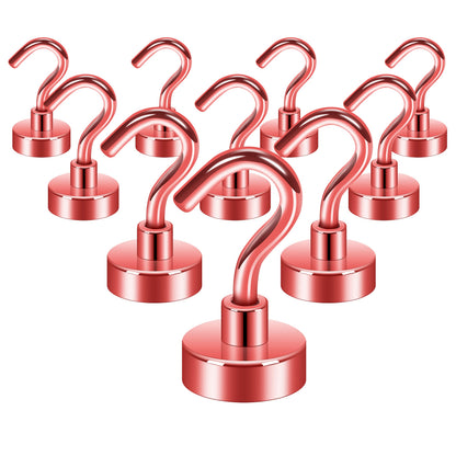Neosmuk Magnetic Hooks, 30lb Heavy Duty, Silver, 10 Pack