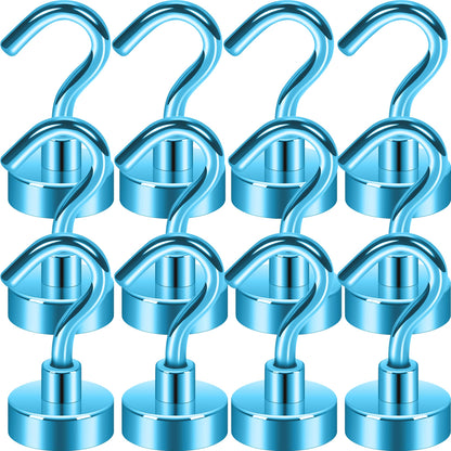 Neosmuk Magnetic Hooks, 30lb Heavy Duty, Silver, 10 Pack