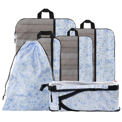 U+U 10 Set Compression Packing Cubes, Travel Organizers (Polka Dot)