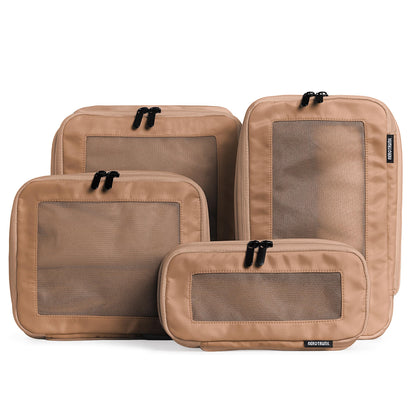 Aerotrunk Compression Packing Cubes for Travel, 6-Pack, Light Grey