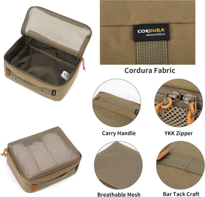Mardingtop Packing Cubes for Travel, 3 Pack Cordura Tactical Luggage Organizer Bags Set for Outdoor Camping,Backpacking,Hiking