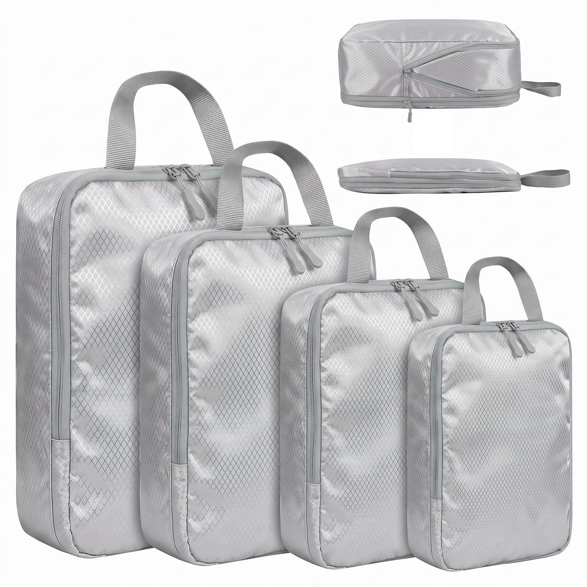 LANSKLBD 6/8 Set Packing Cubes for Suitcases Travel Luggage Packing Organizers,Travel Accessories Essentials Luggage Organizer with Shoe/Tioletry/Laundry Bag (Beige, 8 set)